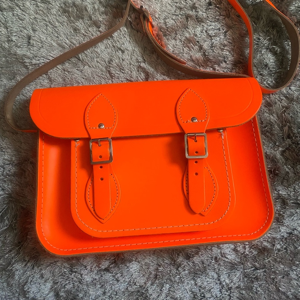 Cambridge Satchel Co. Neon Orange 11inch Satchel